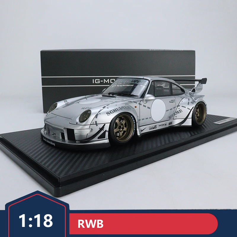 

Искусственная Смола IG RWB 993, Высококачественная модель автомобиля, Коллекционная модель, орнамент, подарок 1 18