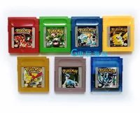 tomy pokemon genuine game card gold silver red english version pikachu bulbasaur can brush rare card collection