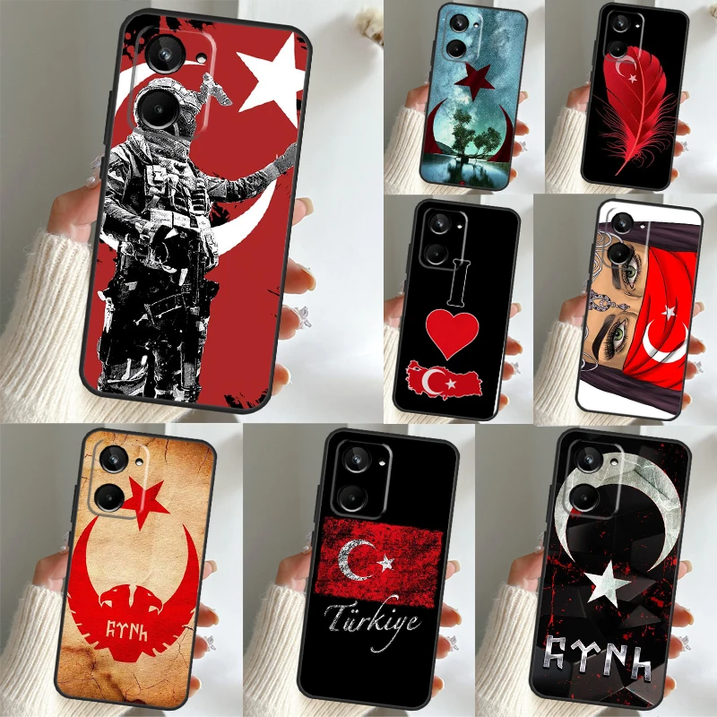 

Турецкий флаг Турции для Realme C30 C35 C25 C21 Y C11 C15 C31 8 9 10 Pro Plus GT Master Neo 3T 2T GT Neo 5