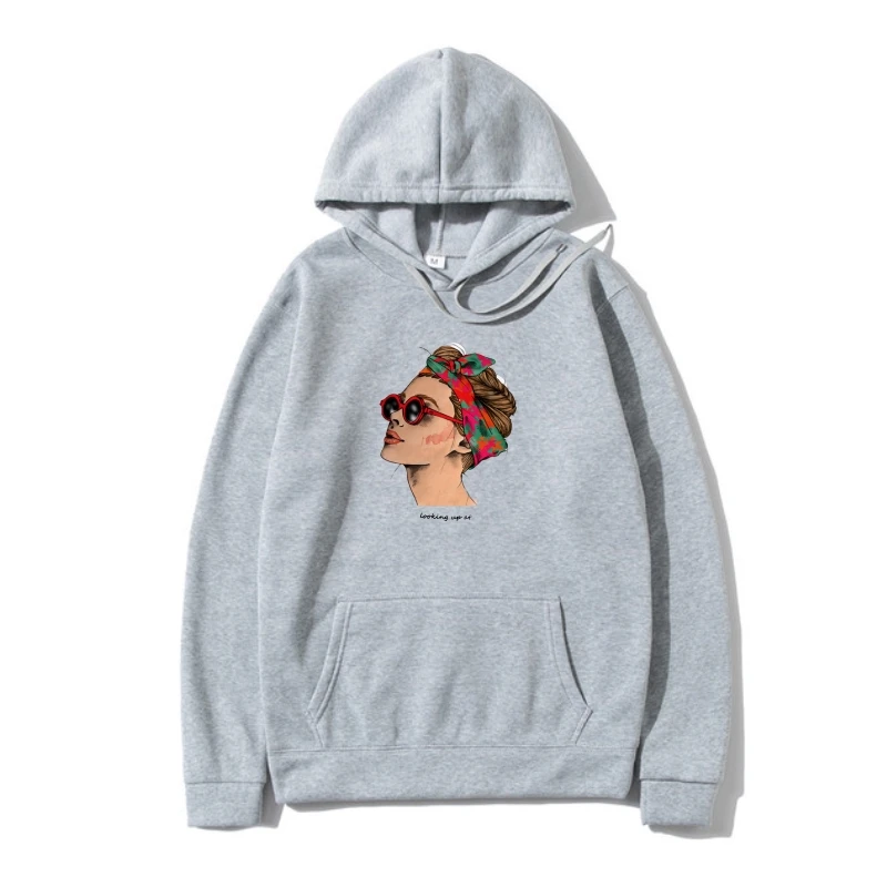 

EMIR ROFFER 2022 Fashion Cool Prin Female Outerwear White Cotton Women SweaSweatSweatshir Hoody Summer Casual Harajuku Outerwear