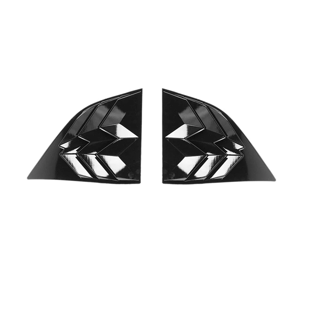 

Car Side Window Scoop Louvers Trim for Dodge Challenger 2010-2022 Accessories, ABS Black