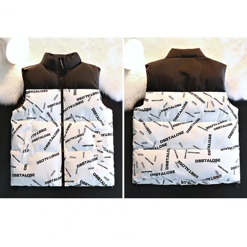 

Жилет с воротником-стойкой, уютный зимний жилет с воротником-стойкой, устойчивый дизайн, на молнии, с карманами, для активного отдыха, для пар, для мужчин