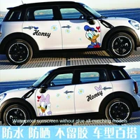 donald duck daisy cute cartoon car stickers car body door car stickers anime car decoration accessories for girls