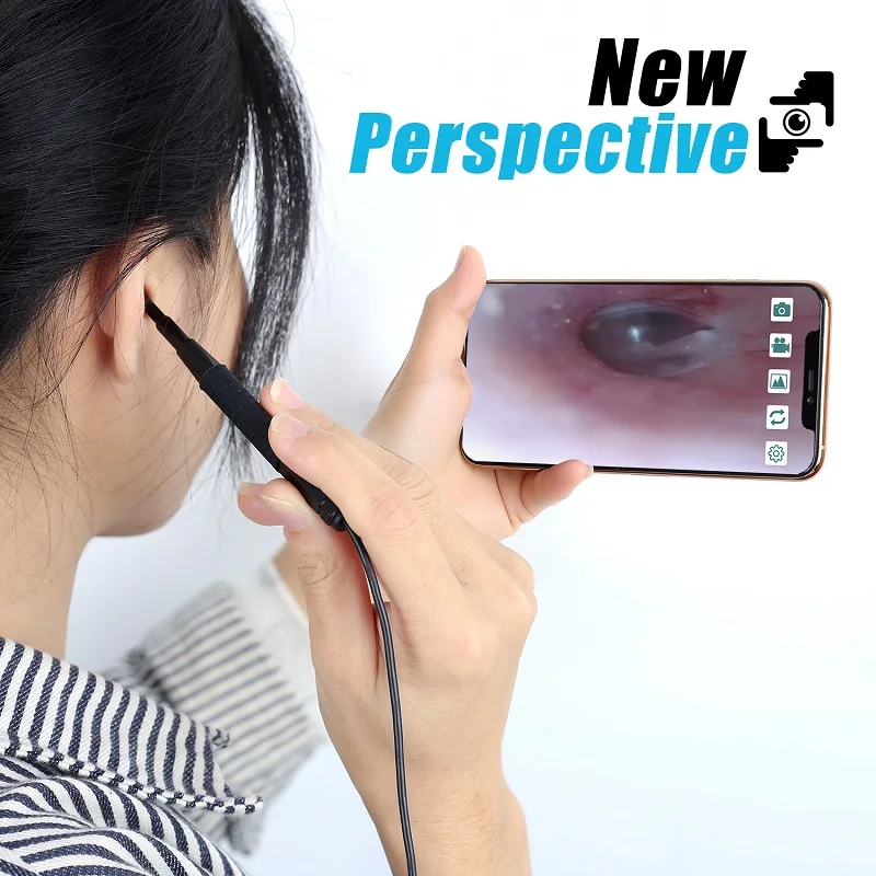 3,9 мм объектив 3-в-1 визуальный ушной инструмент для чистки ушей отоскоп для ушей 6 светодиодов медицинский внутриушной очиститель Камера Эндоскоп Инспекционная камера