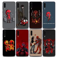 phone case for samsung a10 a20 a30 a30s a40 a50 a60 a70 a80 a90 5g a7 a8 2018 soft case cover cute deadpool marvel