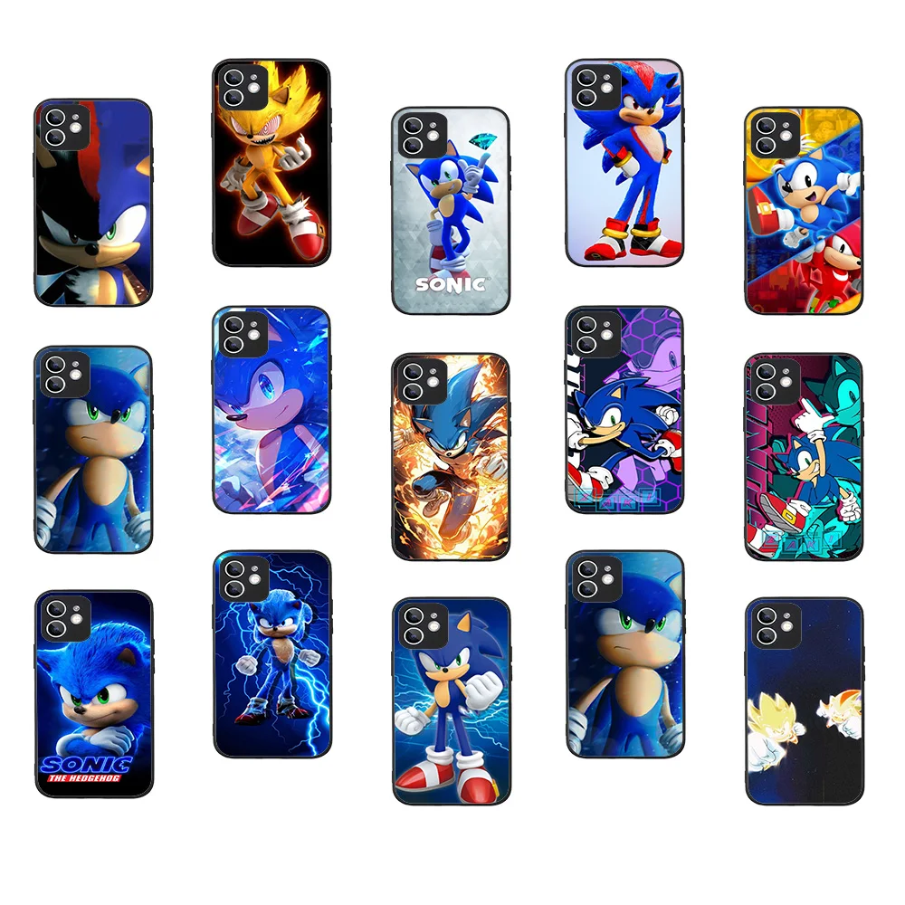 WRB-29 Sonic Black Гибкий чехол из ТПУ для Samsung J4 5 6 7 8 A40 M20 21 30 31 35 51 Note 9 Quantum2 Pro Plus Prime