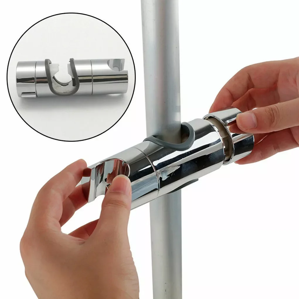 

Shower Bracket Shower Rail Holder Adjustable 18~25mm ABS Chrome Shower Head Holder Bathroom Accessories Universal