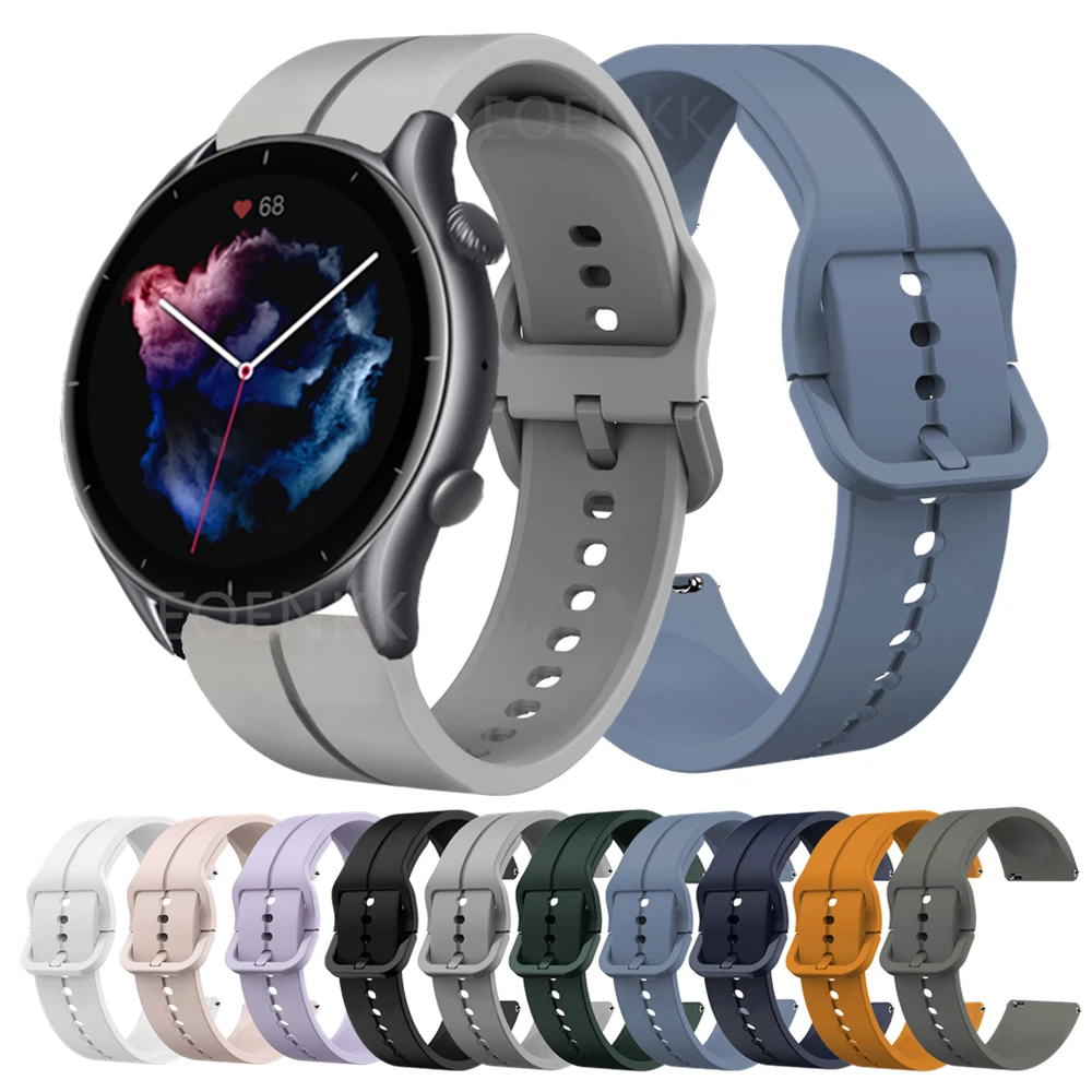 

Ремешок для смарт-часов Huami Amazfit GTR 3 Pro 3 4 2 2e 47 42 мм, спортивный браслет для Gtr3, браслет для GTS4 3 2/Bip U Pro