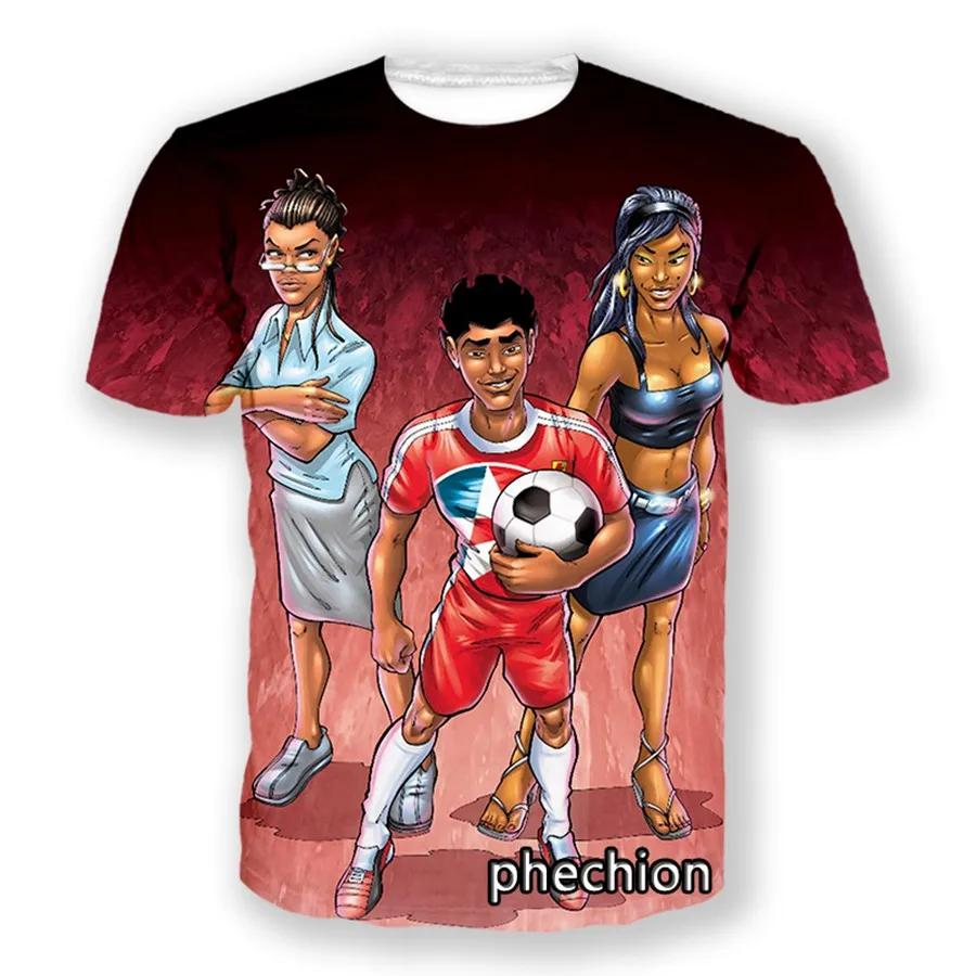 

Phechion Fashion Men/Women Supa Strikas Print Short Sleeve T-Shirt Casual Sport Hip Hop Summer Clothing A175