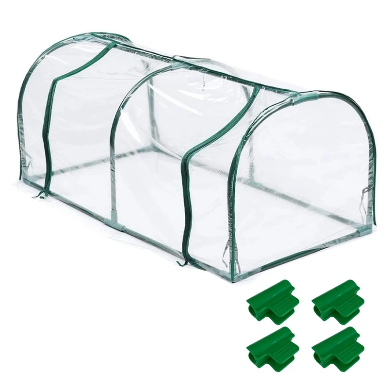 

1.2M Garden Greenhouse Tunnel With Frame Hot House Waterproof UV Protected Mini Vegetable Home Greenhouse Cover