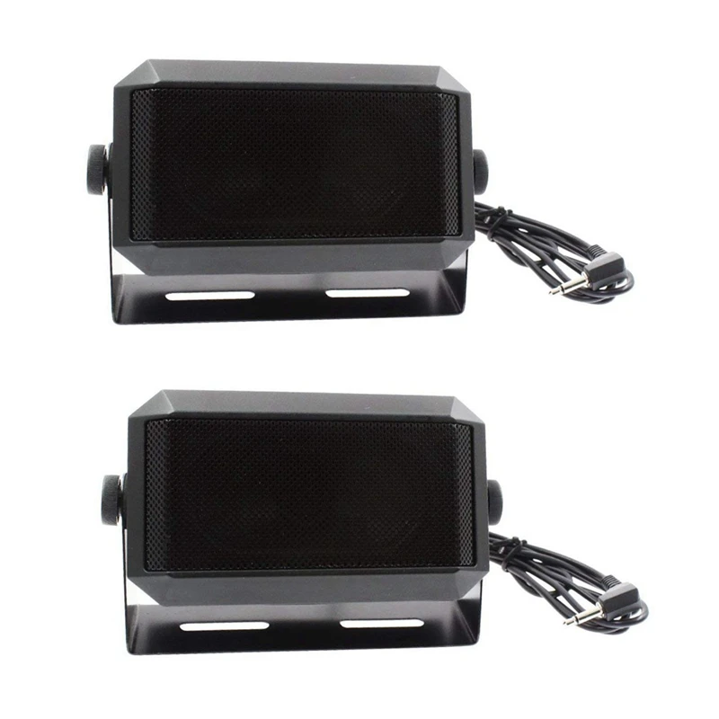 

2X прямоугольный внешний динамик связи для любительского радио, CB и сканеров