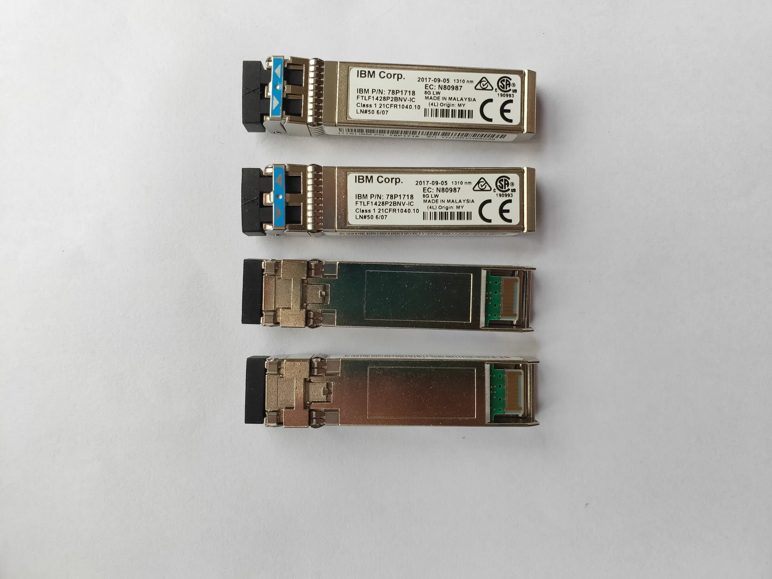 IBM Corp Module SFP 10KM 8G Fiber Optical Module/FTLF1428P2BNV-IC 78P1718 80987 1310NM SFP+ 8GB 10KM Fiber Transceiver