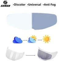 soman universal discolor helmet visor film anti fog for shoei hjc ls2 agv k5 x14 z8 anti fog film sunscreen helmet accessories