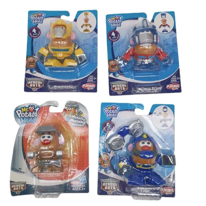 

Hasbro Original Transformer Rescue Robots Mr Potato Head Optimus Prime Hightide DIY Mixable Assembled Movable Doll Toys Gift
