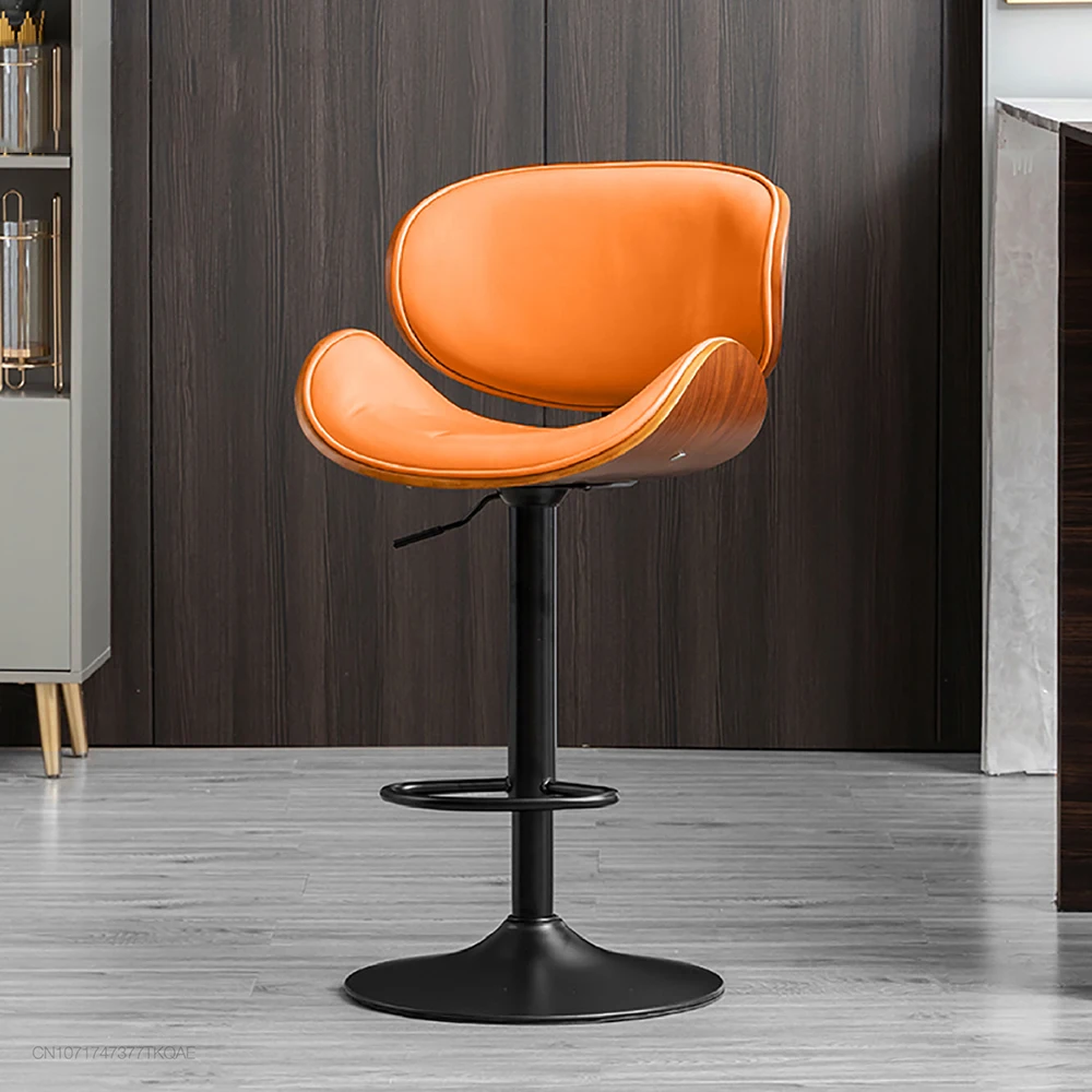 

Advanced Lift Bar Chair Design Advanced Coffee Swivel Chair Back Modern Simple Light Luxury Mueblesa Apartment Furniture WXH38YH