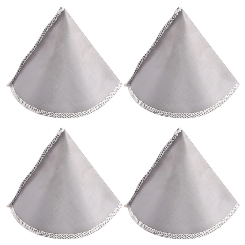 

4X Reusable pour Over Coffee Filter Mesh Paperless Coffee Filter Cone Filter 3 to 4 Cup Coffee Drip Filter