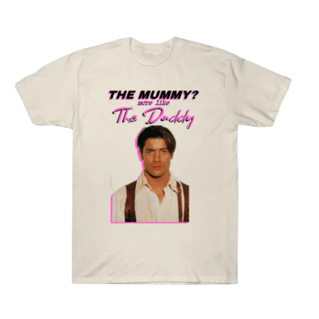 Brendan, Фрейзер, мама, больше похоже на папу, индивидуальная футболка для мужчин, роскошь