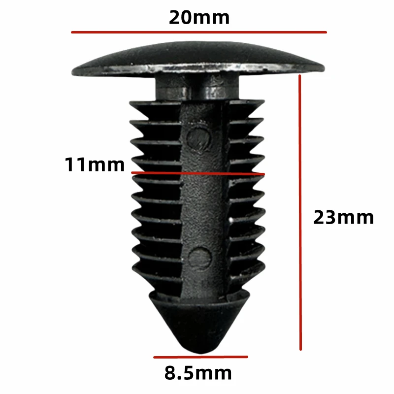 

OEM 20 шт. для 11 мм отверстия, фиксированные зажимы для багажника автомобиля, фиксаторы салона, крепеж для Ford A102