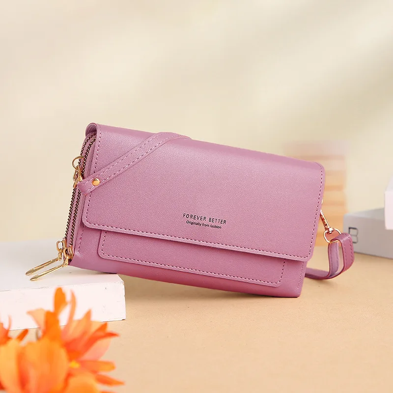 2023 Cross-border new ladies' wallets Korean version of large-capacity multi-function shoulder bag with long clutch bag change w