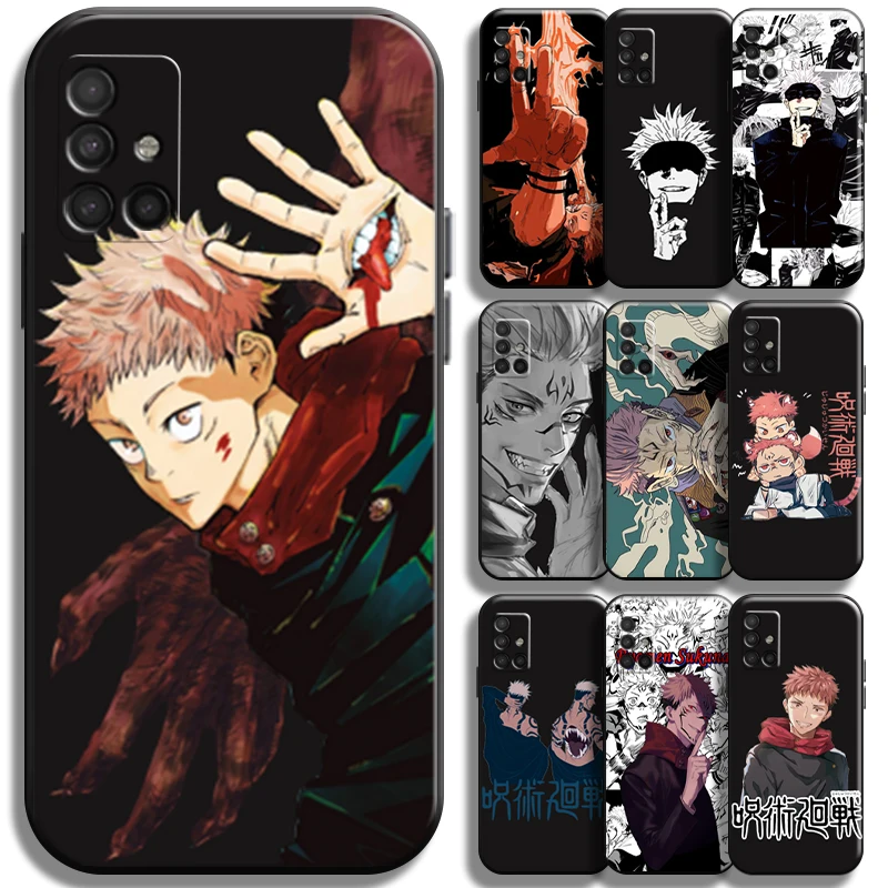 

Jujutsu Kaisen Gojo Satoru For Samsung Galaxy A51 A51 5G Phone Case TPU Black Liquid Silicon Carcasa Coque Funda Shockproof