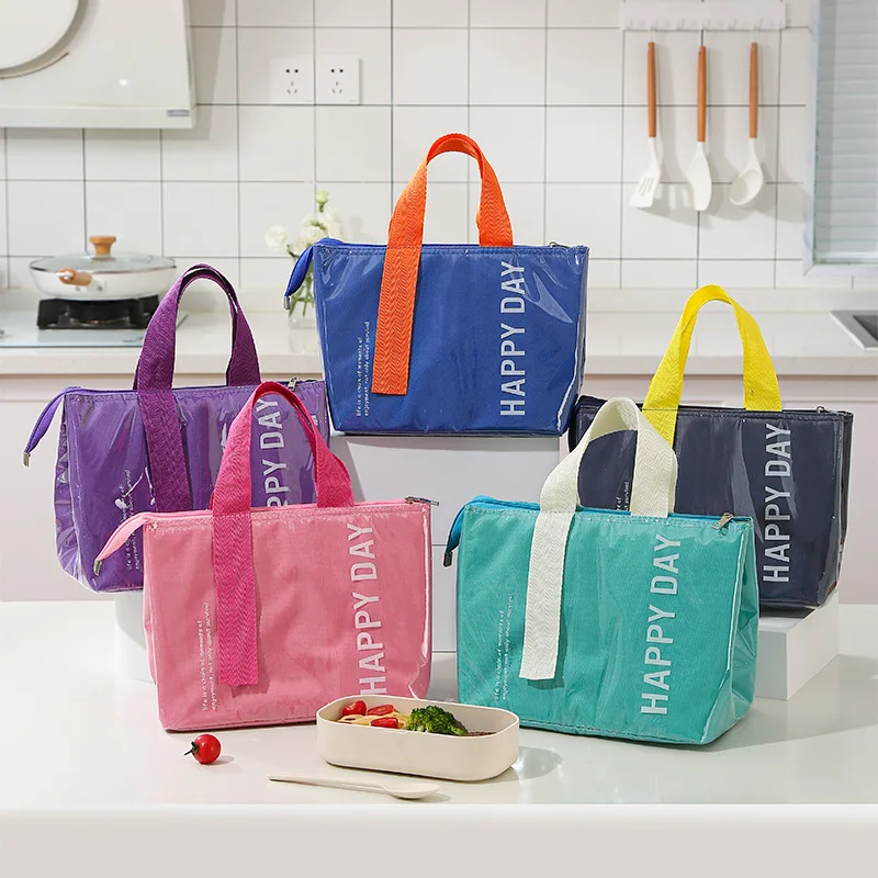 

Thickened Insulated Lunch Bag for Working Adults Students Dopamine Thermal Aluminum Foil Large Capacity Portable Storage Bag