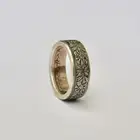 Кольцо ручной работы, серебряное кольцо с узором в виде монеты, 2 Франка
