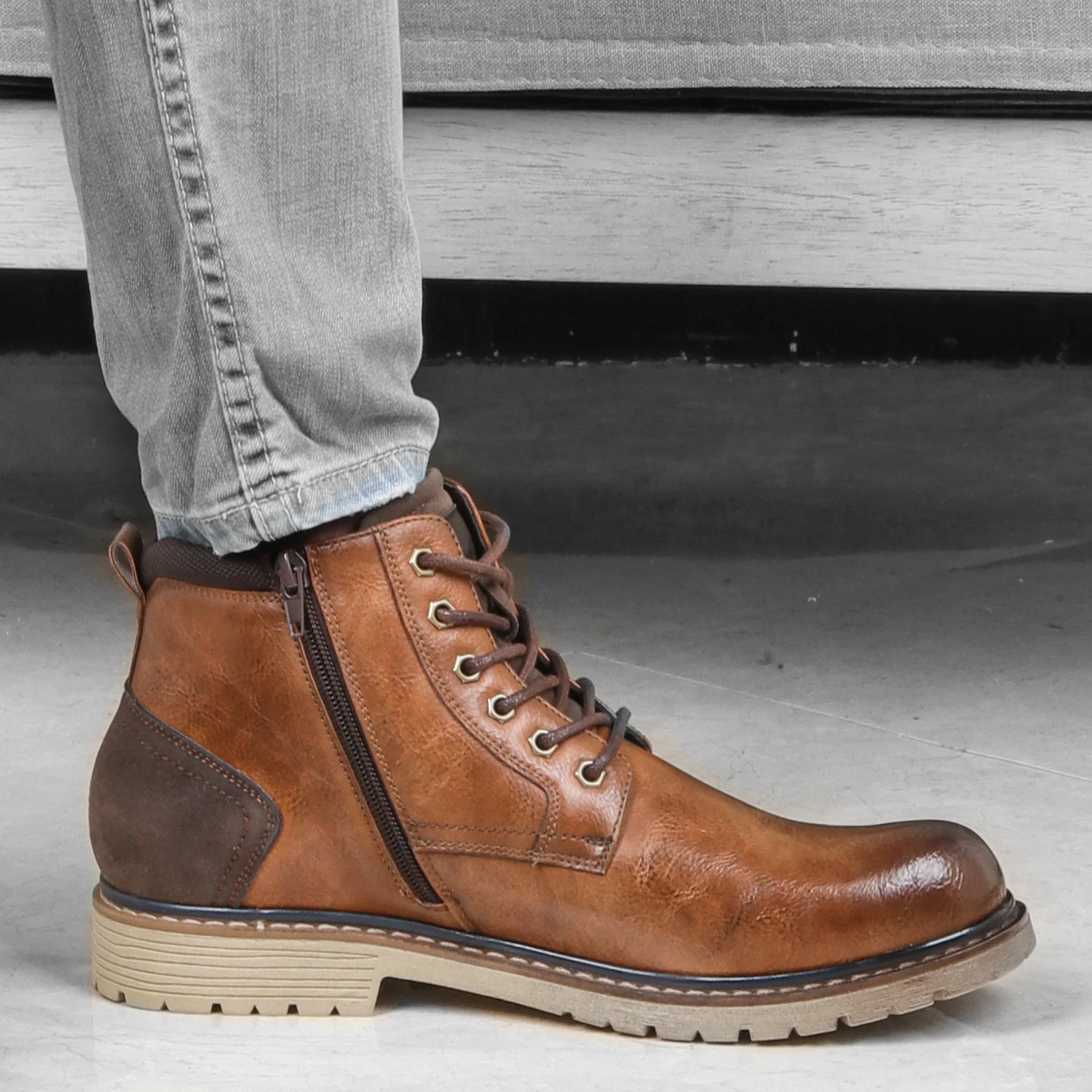 

2022 Boots for Men Comfortable Retro Ankle boots Non-Slip leather Men's Shoes