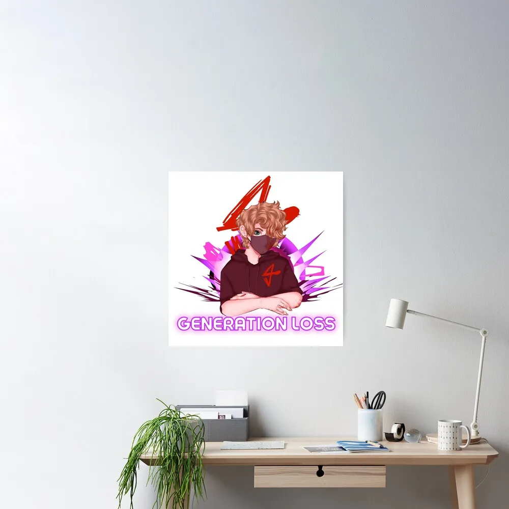 

generation loss - anime Poster Decor Modern Wall Print Room Vintage Home Art Mural Decoration Funny Painting No Frame