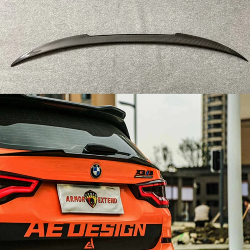 

FOR BMW X3 G01 IX3 G08 High-quality Carbon Fiber and FRP Gloss Black Color Rear Spoiler Tail Wing Trunk Cover Car Styling