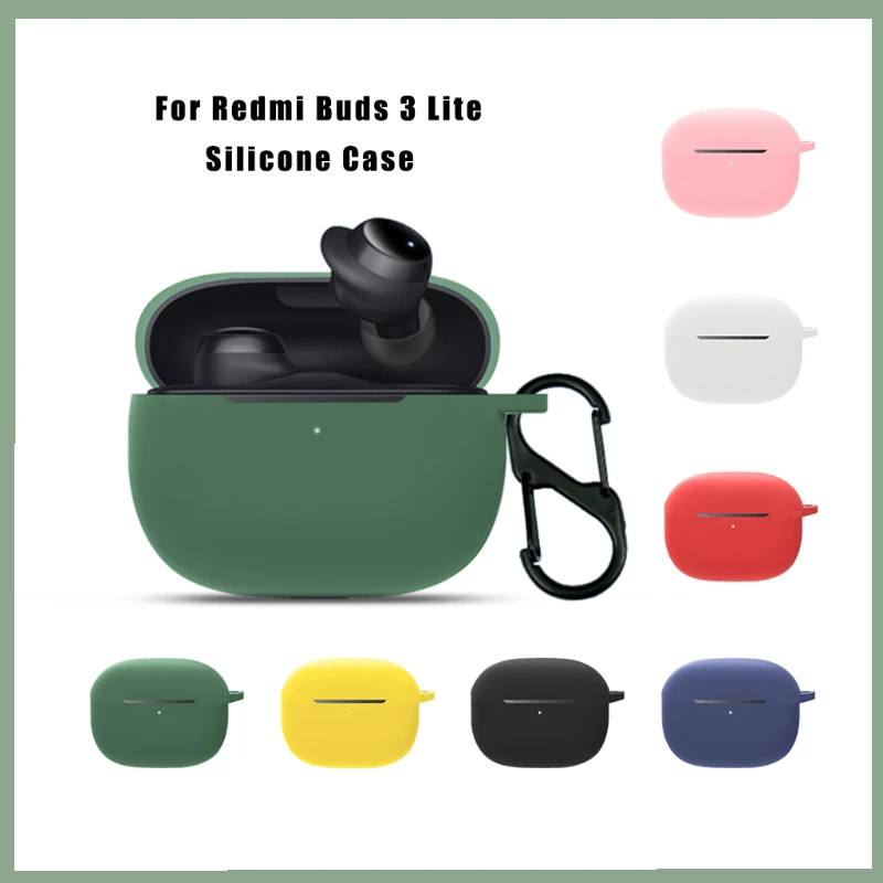For Redmi Buds 3 Lite Candy Color Waterproof Shockproof Case Bluetooth Earphone Silicone |