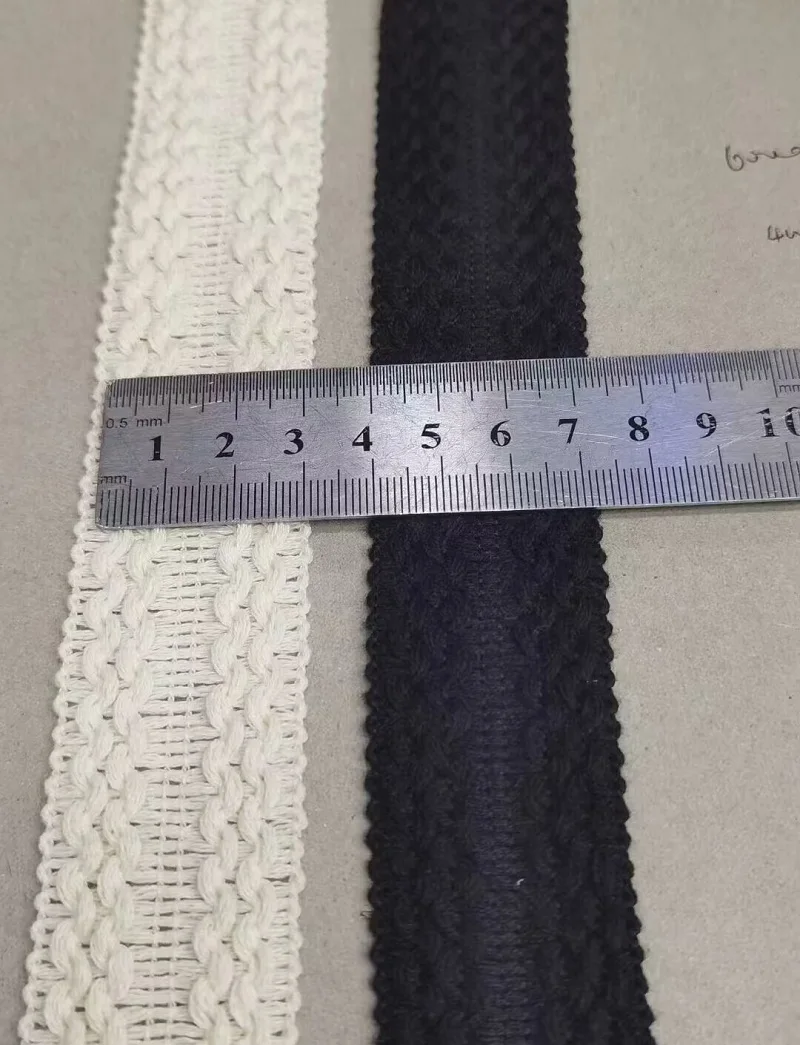 Прямая поставка с фабрики 4 Ярда 3 см бежевая/черная/белая хлопковая нить ткань
