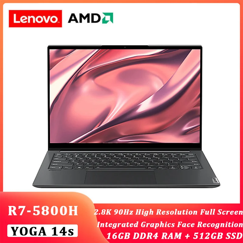 lenovo YOGA 14s 2021 laptop Ryzen 7 5800H 16GB RAM 512GB SSD 14inch FHD IPS Screen Notebook Computer Ultrabook