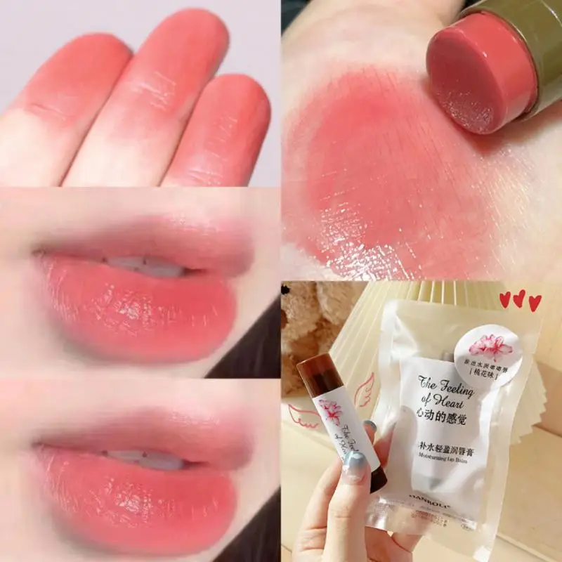 

Cute Fruit Lip Balm Peach Tea Color Lip Gloss Natural Lasting Moisturizing Lighten Lip Lines Color Changing Jelly Plump Lip Care