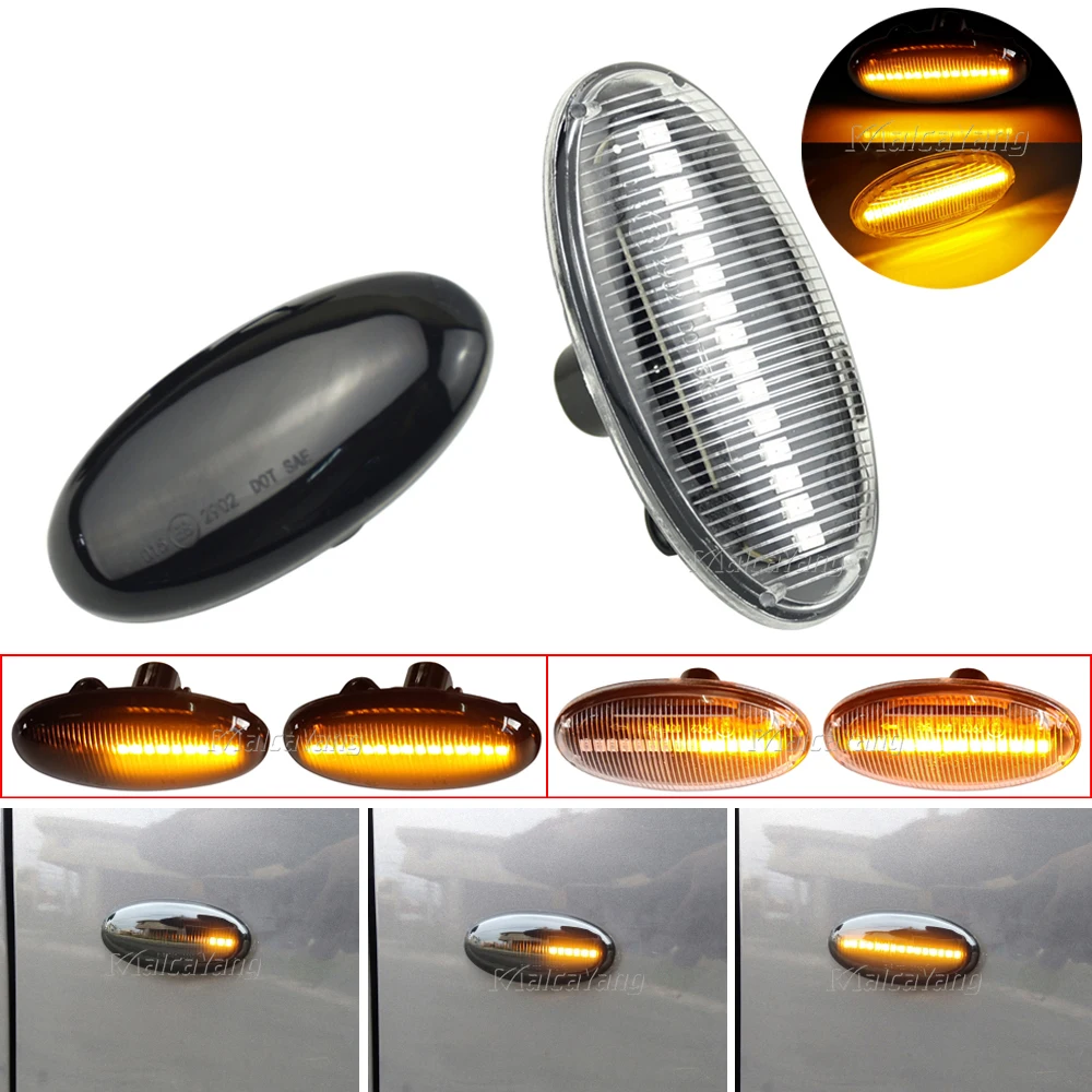 

LED Dynamic Turn Signal Side Marker Light For Mazda 2 3 5 6 BT-50 MPV Sequential Blinker Lamp