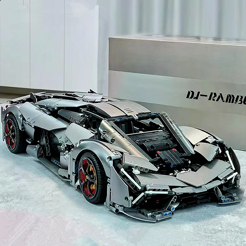 

Крутой конструктор MOC 10246 Lambor Terzo o, Суперскоростной спортивный автомобиль, Модель гоночного автомобиля, игрушки, подарок для взрослых