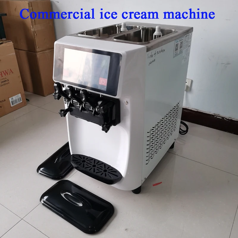 Коммерческая Машина Для Мороженого выход 1000 Вт столешница с одним вкусом