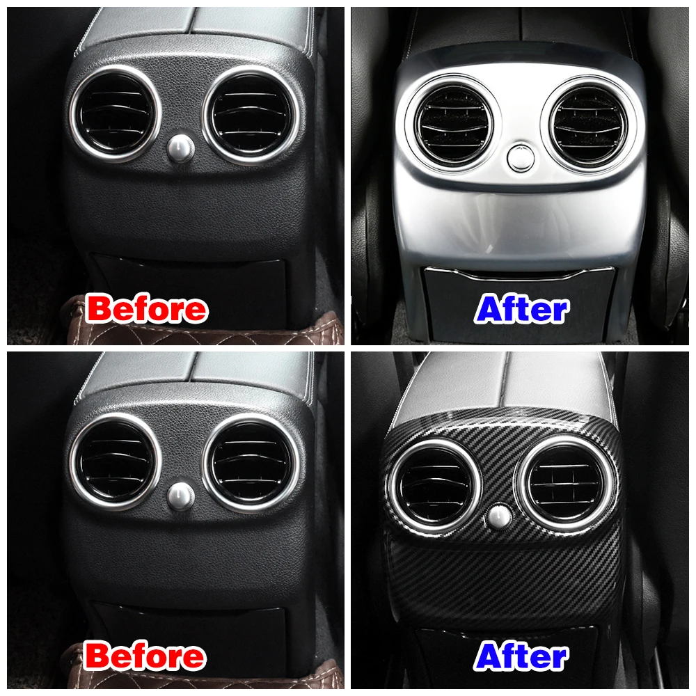 Для Mercedes Benz C Class W205 C180 C200 C260 2015 2021 автомобильный центральный подлокотник задняя