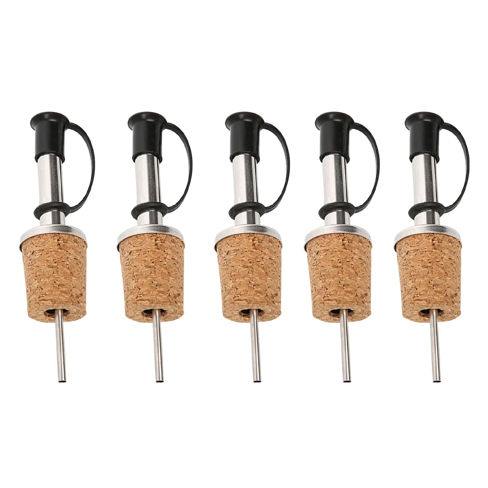 

Bottle Pourerspoutpourers Oil Olivestainless Steel Spouts Pour Dispenser Stopper Set Corkflow Stoppers Free Pouring Measure
