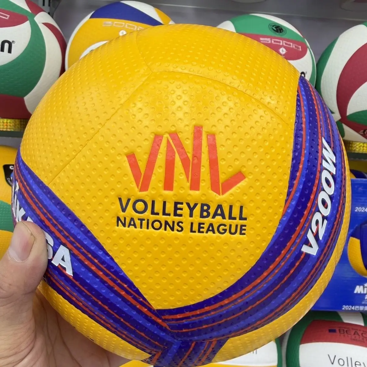 Новый волейбольный мяч 2026 V200W VNL Original Professional Nations League из супермягкой кожи с волоконным наполнителем (art.: 3920dc79946e2) - 3920dc79946e2