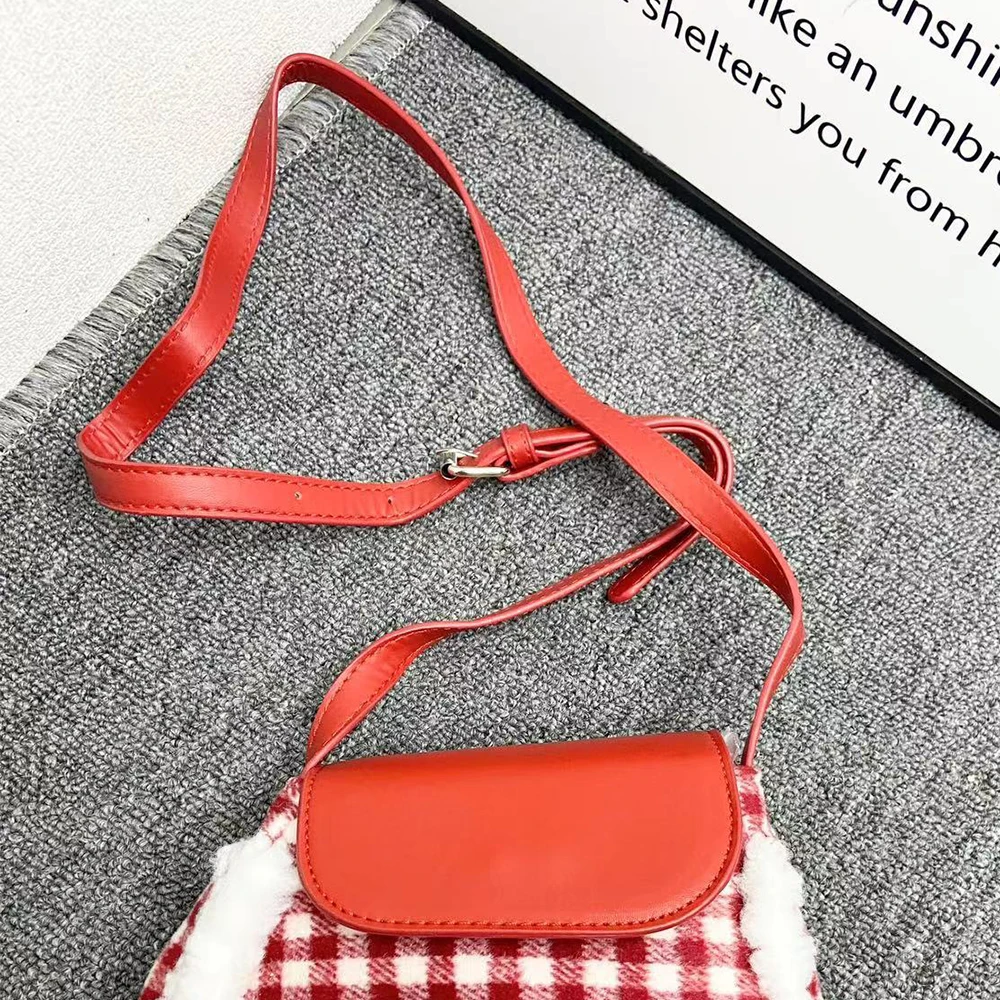 Женская сумка-Кроссбоди в шотландскую клетку