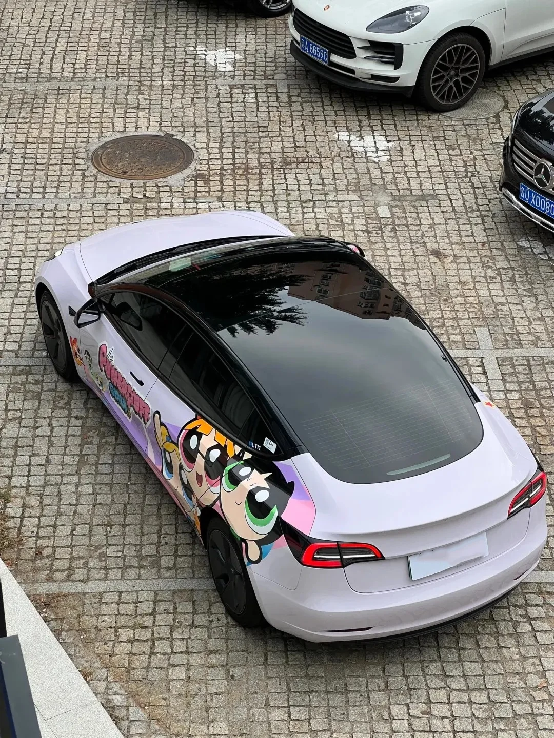 The Powerpuff Girls Custon Made Full Roll Colors Автомобильная упаковка Виниловые автомобильные