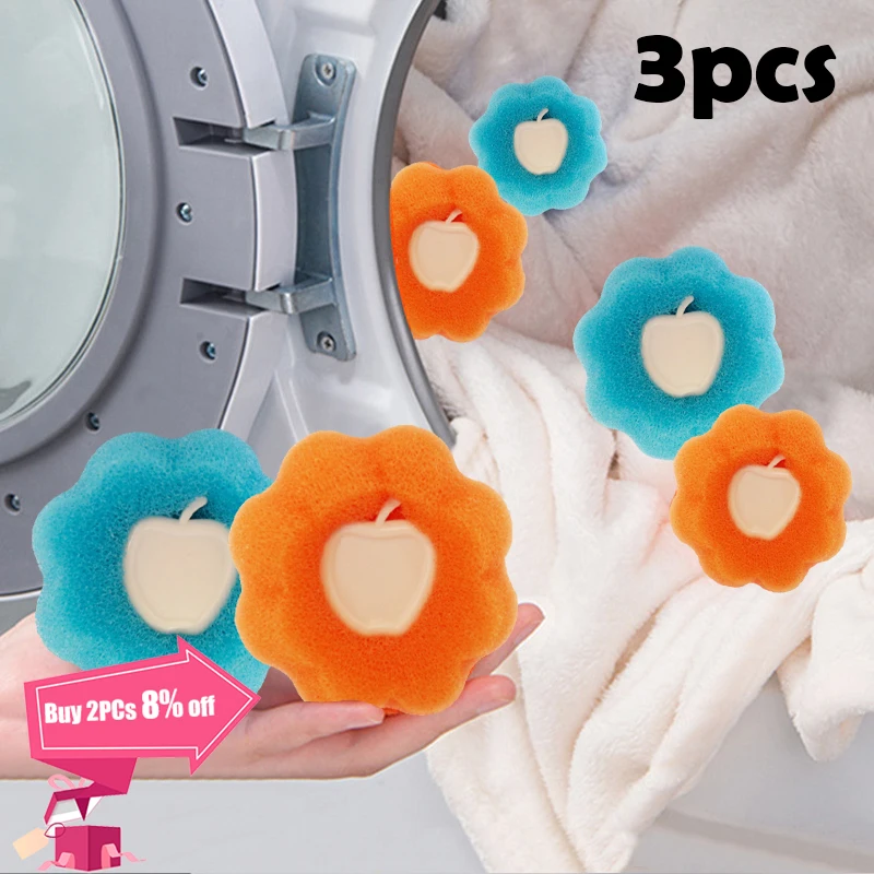 

1/3pcs Hair Removal Catcher Filter Mesh Pouch Cleaning Balls Bag Dirty Fiber Collector Washing Machine Filters Laundry Ball Disc