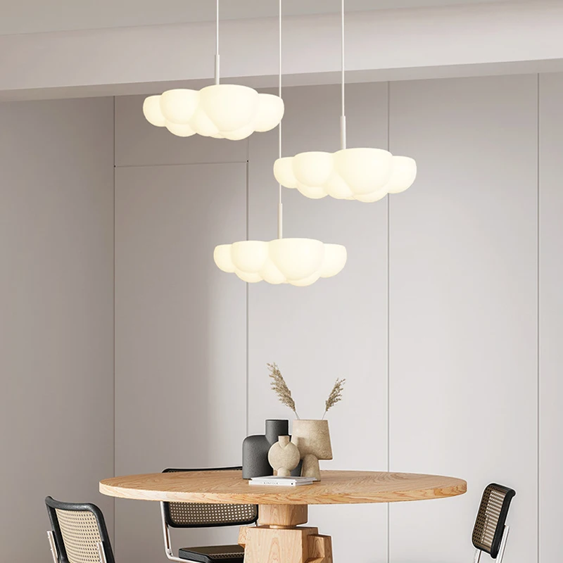 

Modern White LED Pendant Lights Living Dining Room Lighting Lustre Decor Chandelier Lamp Indoor Bedroom Hanging Lights Fixture