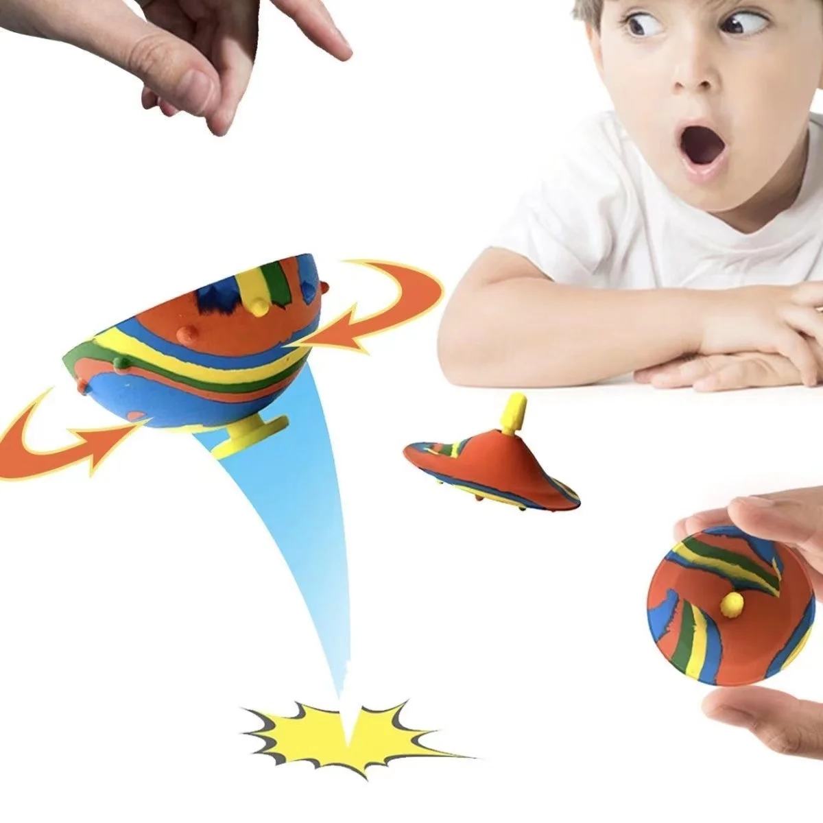 

Novel Squishy Fidget Toys Antistress Elastic Toy Camouflage Bounce Bowl Hip Hop Jumping Creativity Outdoor Sports Spinning Top