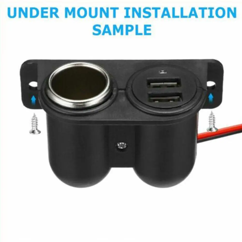 

Usb Ports Socket DC 5V Double 3.1A Charger Built-In Car Camper Multi Plug Port Adapter Charger Recessed Cars