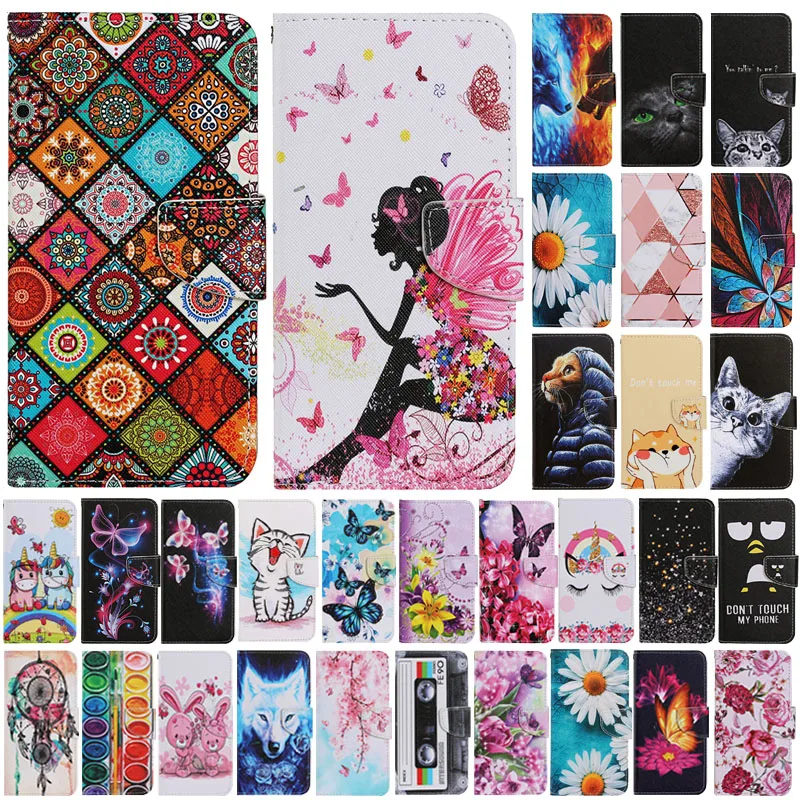 

Oppo A 54 Case For Oppo A54 A54s A16 A16s Case Ethnic Style Book Capa Oppo A55 A53s A56 5G Leather Magnetic Stand Wallet Cases