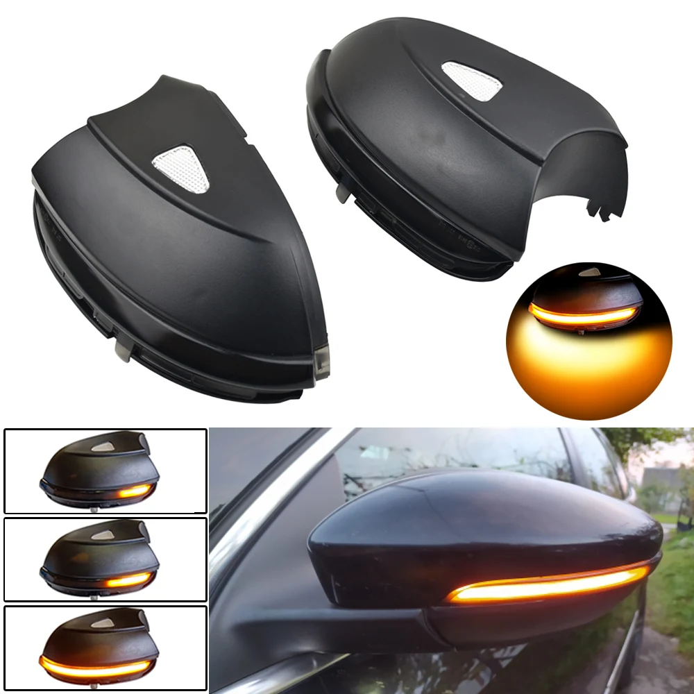 

For VW Passat B7 CC Scirocco MK3 Jetta EOS Beetle R LED Dynamic Turn Signal Blinker Sequential Side Mirror Indicator Light