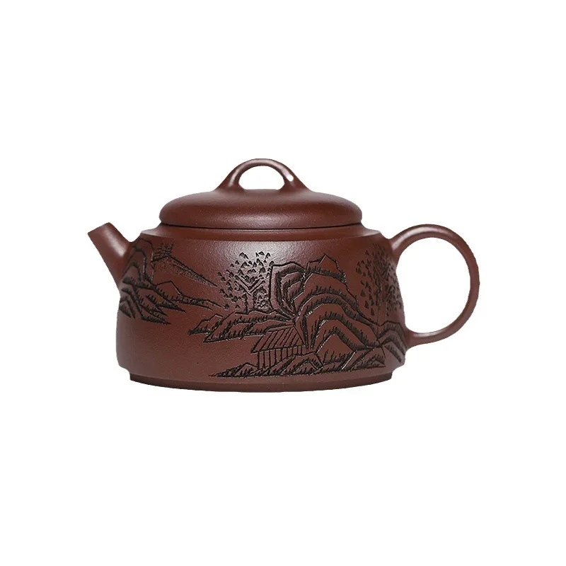 Высокое качество руда фиолетовая глина Guanshan Dezhong чайник Исин чайный сервиз