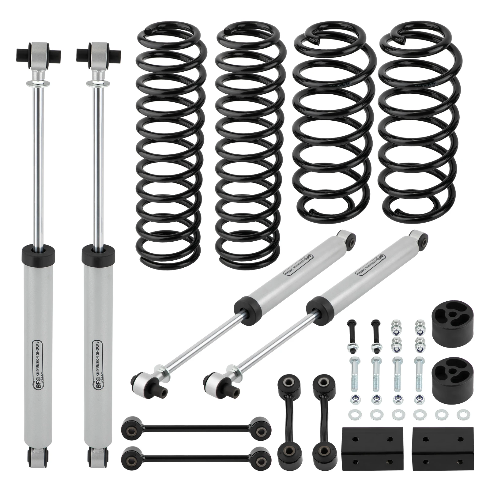 

2.5" Suspension Lift Kit w/ Shocks For Jeep Wrangler JL Unlimited 2WD 4WD 18-22 Sway Bar Links For JLU 2018 2019 2020 2021 2022