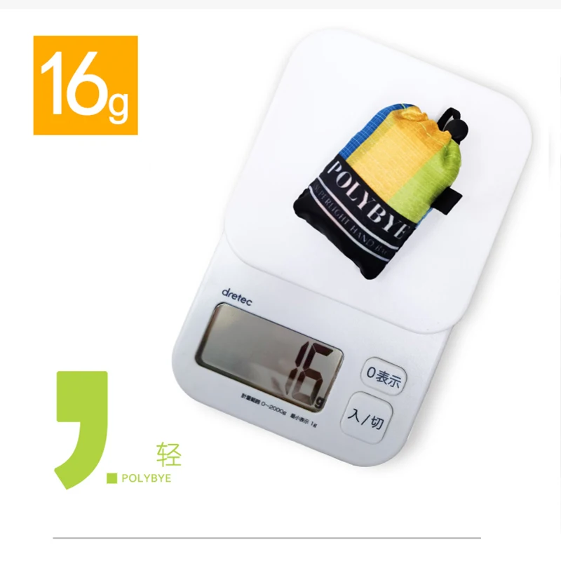 Нейлоновая Складная многоразовая сумка для покупок Polybye маленькая сумка-тоут